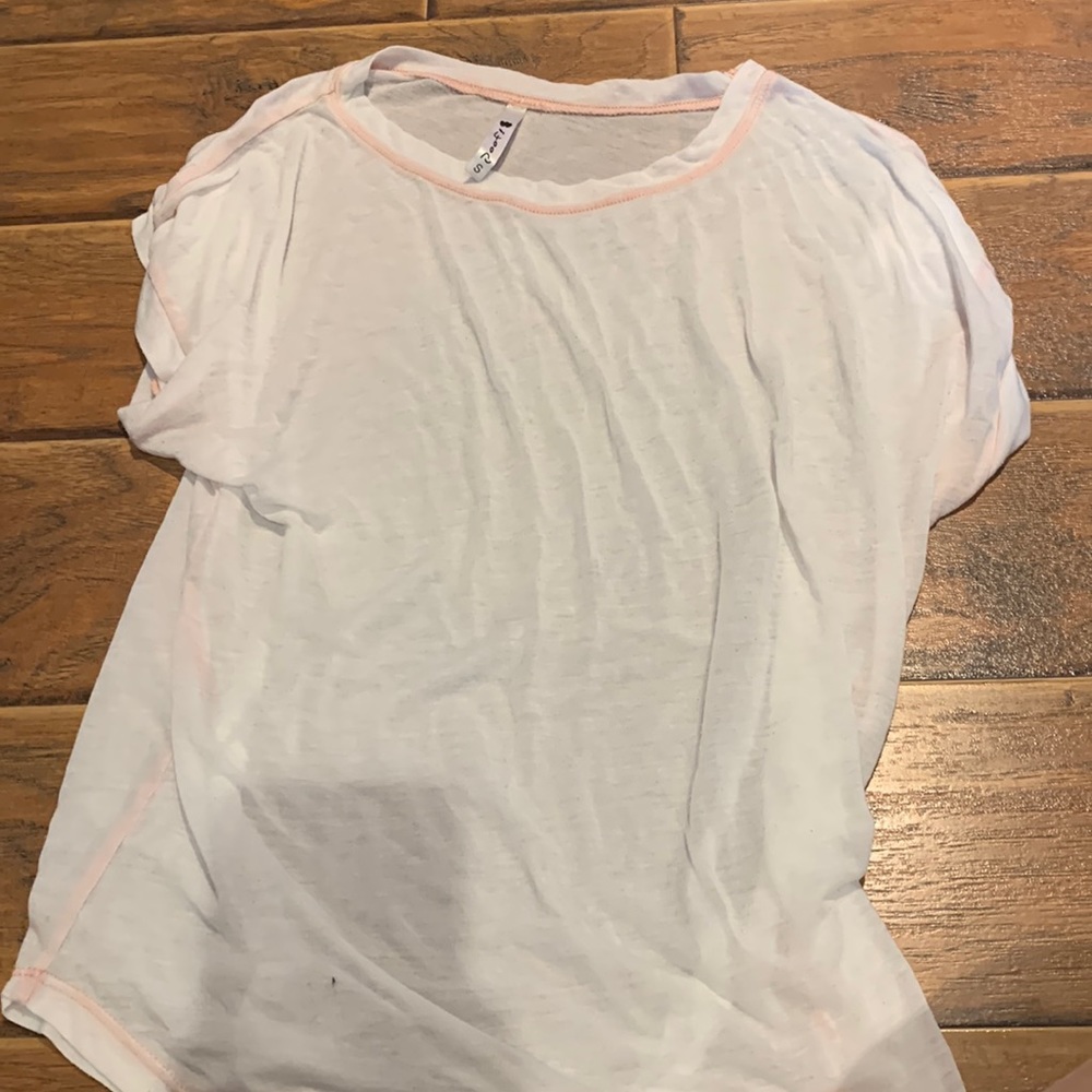 super light pink sheer tee